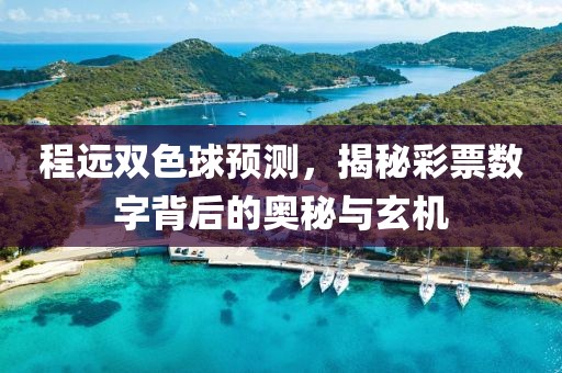 程远双色球预测，揭秘彩票数字背后的奥秘与玄机