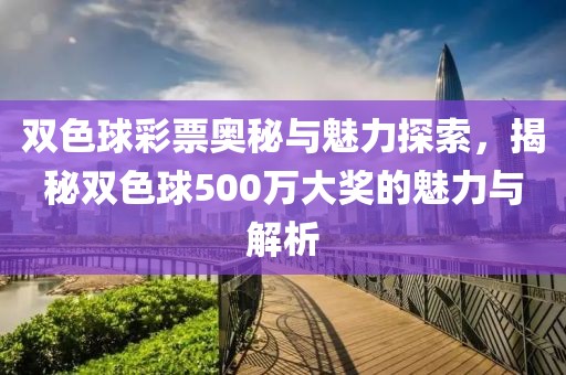 双色球彩票奥秘与魅力探索，揭秘双色球500万大奖的魅力与解析