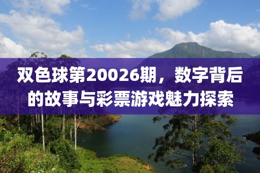 双色球第20026期，数字背后的故事与彩票游戏魅力探索