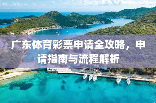 广东体育彩票申请全攻略，申请指南与流程解析